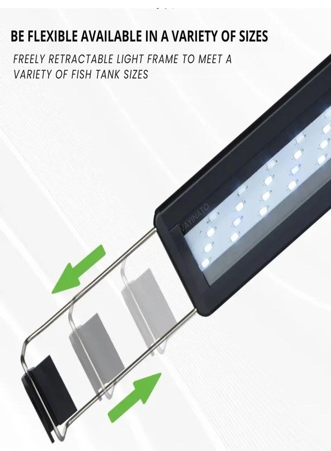 VAYINATO® (LY-60S (60 to 70 cm) Aquarium LED Light (Blue+White), Single Color Mode LED Light Ultra Slim Black Light for Fresh & Salt Water Tank | Water Proof with Extendable Bracket by Petzlifeworld - Image 4
